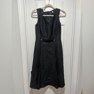 Saks Fifth Avenue Black Midi Dress